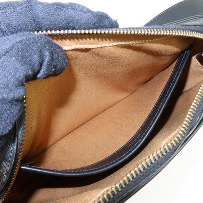 Celine Logo Messenger Triomphe Coated Canvas, Brown, Canvas, Handbag