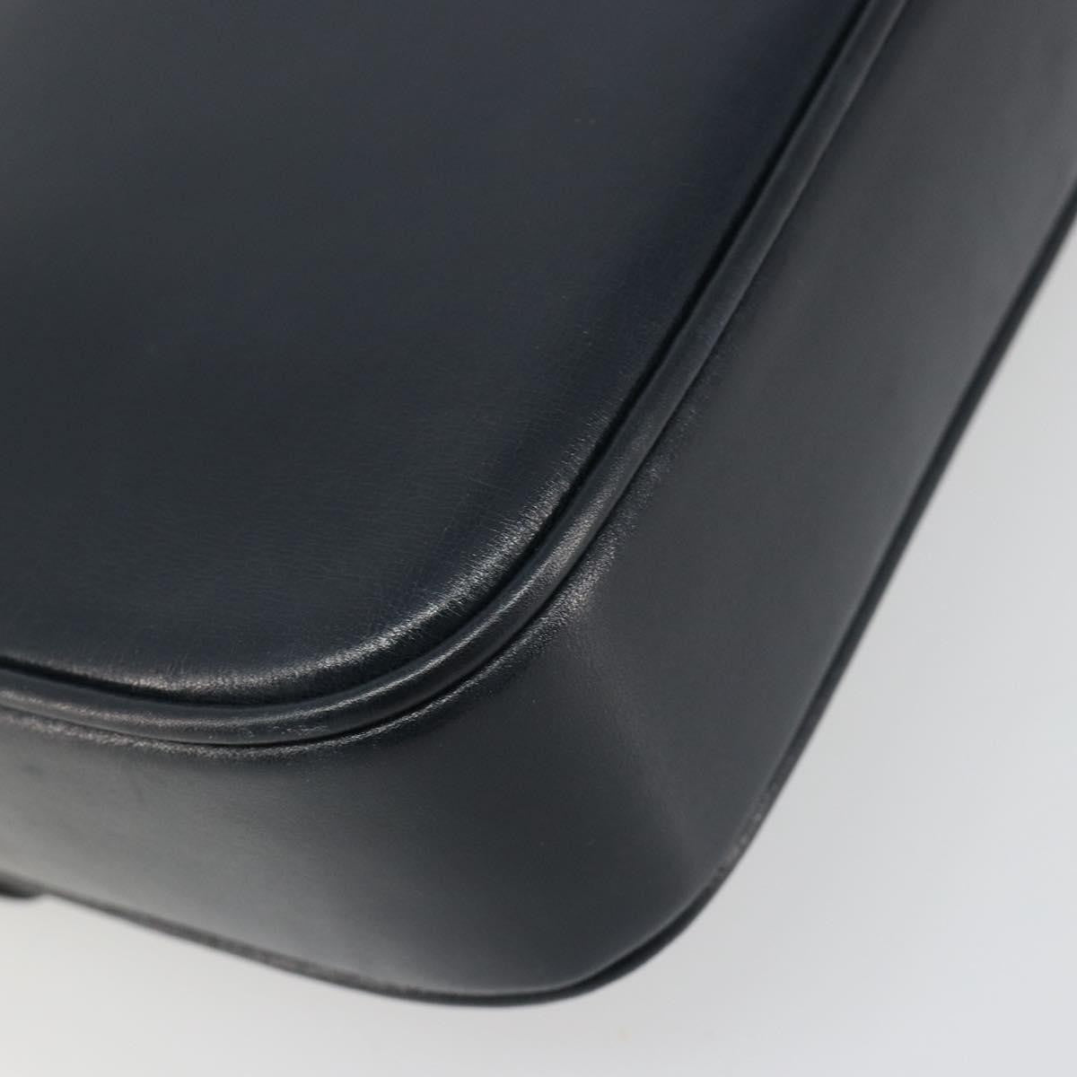 Celine Shoulder Leather, Navy, Leather, Shoulder Bag