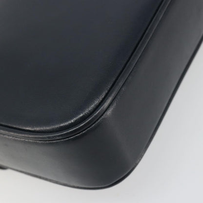 Celine Shoulder Leather, Navy, Leather, Shoulder Bag