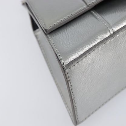 Balenciaga Hourglass Top Handle Leather, Silver, Leather, Handbag