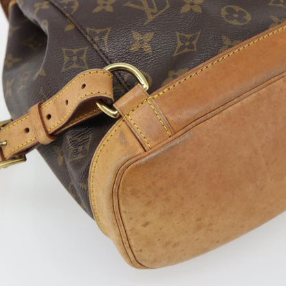 Louis Vuitton Vintage Montsouris Monogram Canvas, Brown, Canvas, Backpack