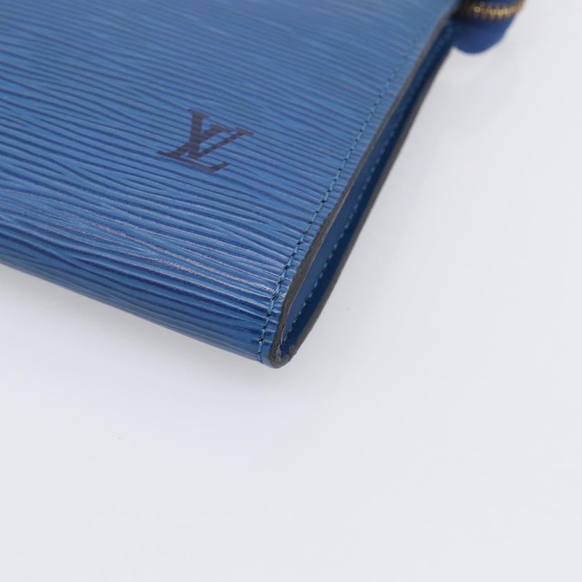 Louis Vuitton Pochette Accessoires Epi Leather, Blue, Leather, Clutch