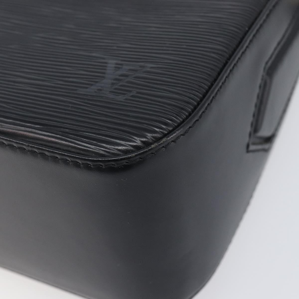 Louis Vuitton Buci Epi Leather, Black, Leather, Handbag