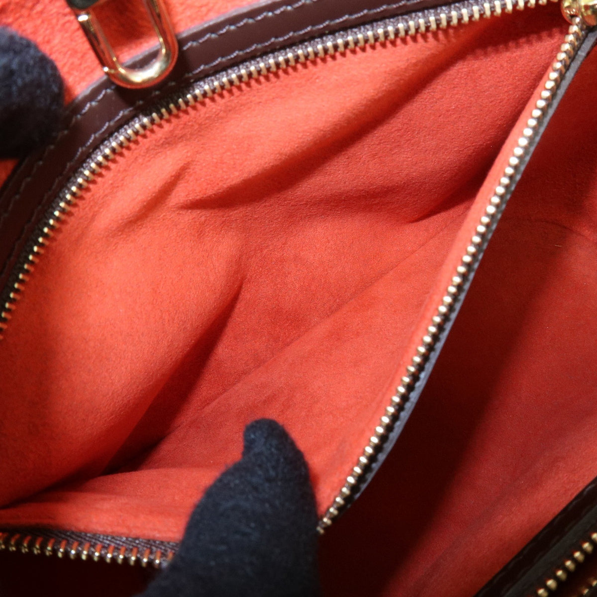 Louis Vuitton Manosque Damier, Brown, Canvas, Handbag