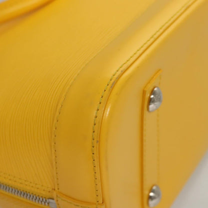Louis Vuitton Alma, Yellow, Leather, handbag