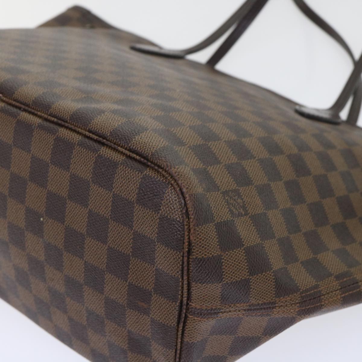 Louis Vuitton Neverfull MM, Brown, Canvas, tote