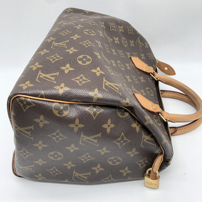 Louis Vuitton Speedy Monogram, Brown, Canvas, Handbag