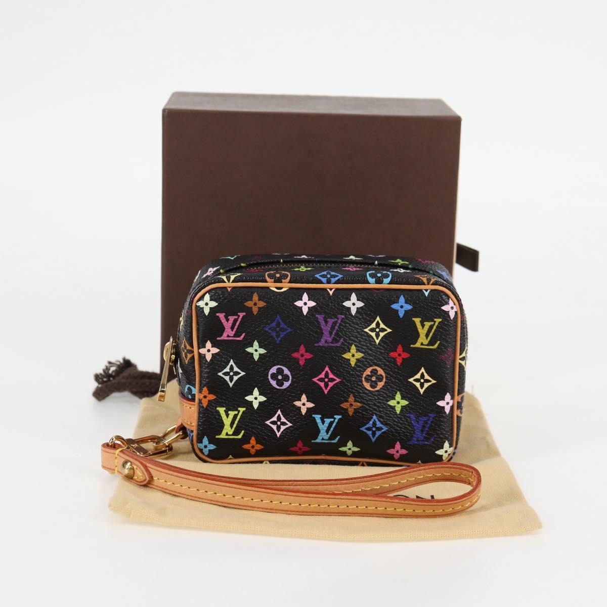Louis Vuitton Wapity, Black, Canvas, clutch