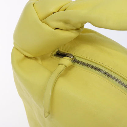 Bottega Veneta Double knot, Yellow, Leather, handbag