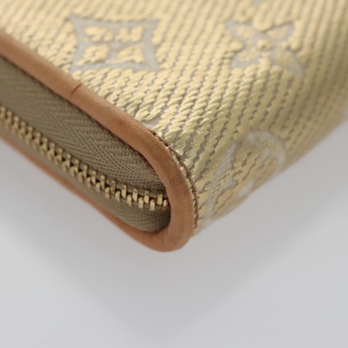 Louis Vuitton Zippy coin purse, Gold, Canvas, wallet