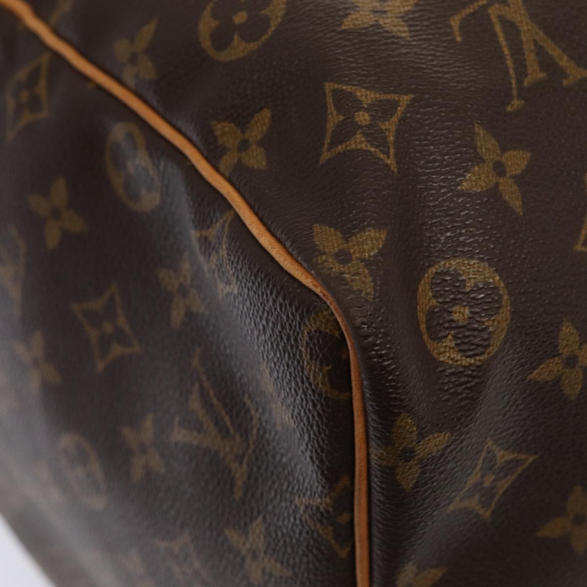 Louis Vuitton Keepall 60, Brown, Canvas, travel