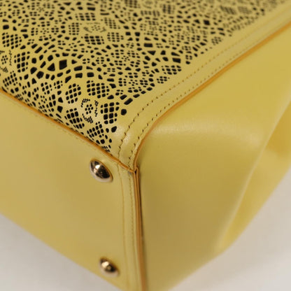 Salvatore Ferragamo Vara, Yellow, Leather, shoulder