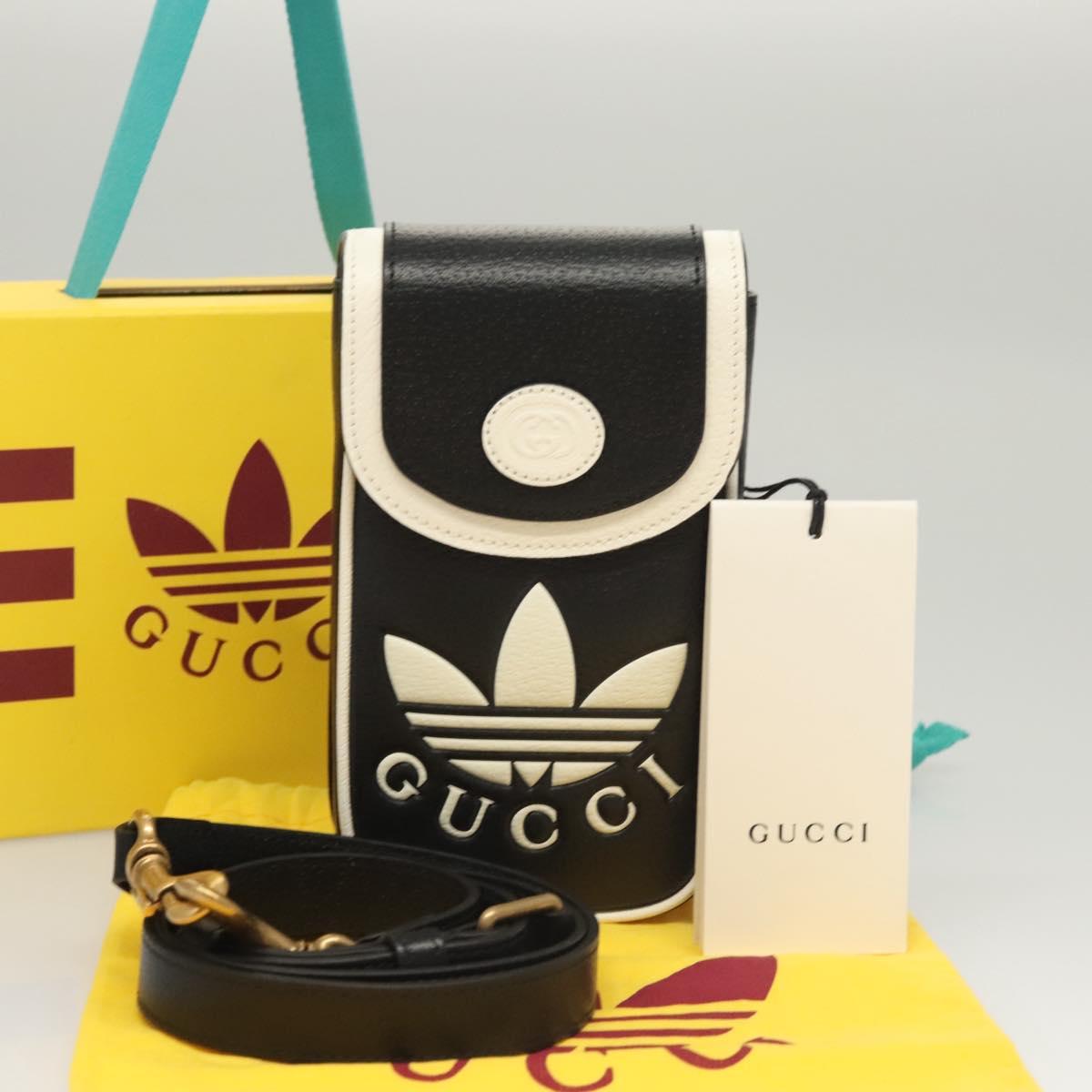 Gucci, Black, Leather, shoulder