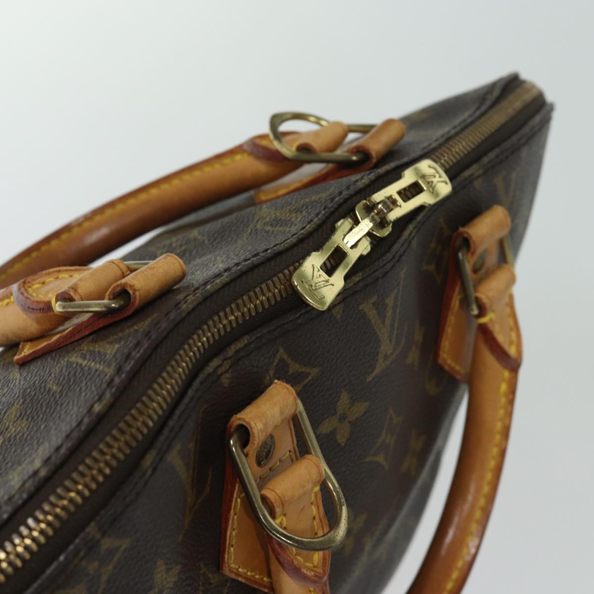 Louis Vuitton Alma, Brown, Canvas, handbag