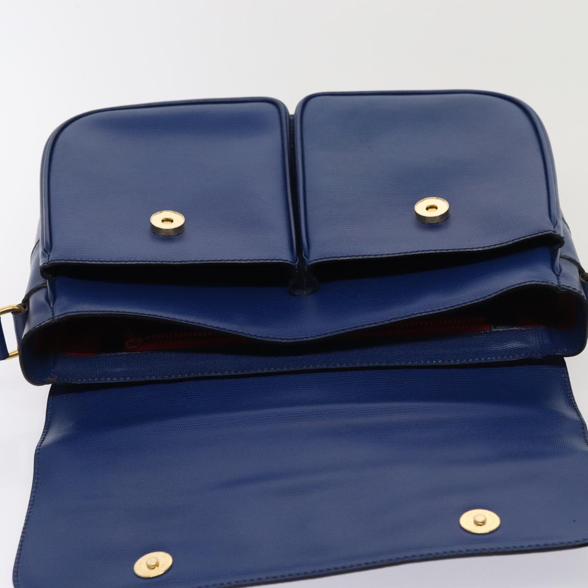 Céline, Blue, Leather, shoulder