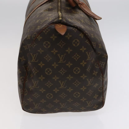 Louis Vuitton Keepall 55, Brown, Canvas, travel