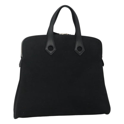 Hermès Heeboo, Black, Canvas, handbag