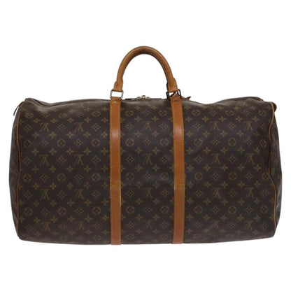 Louis Vuitton Keepall 60, Brown, Canvas, travel