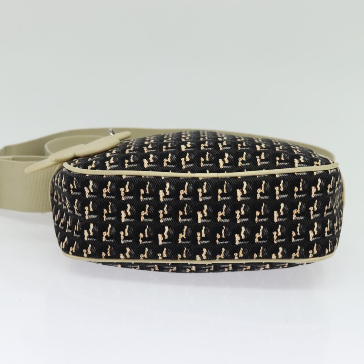 Chanel Clover, Black, Canvas, shoulder
