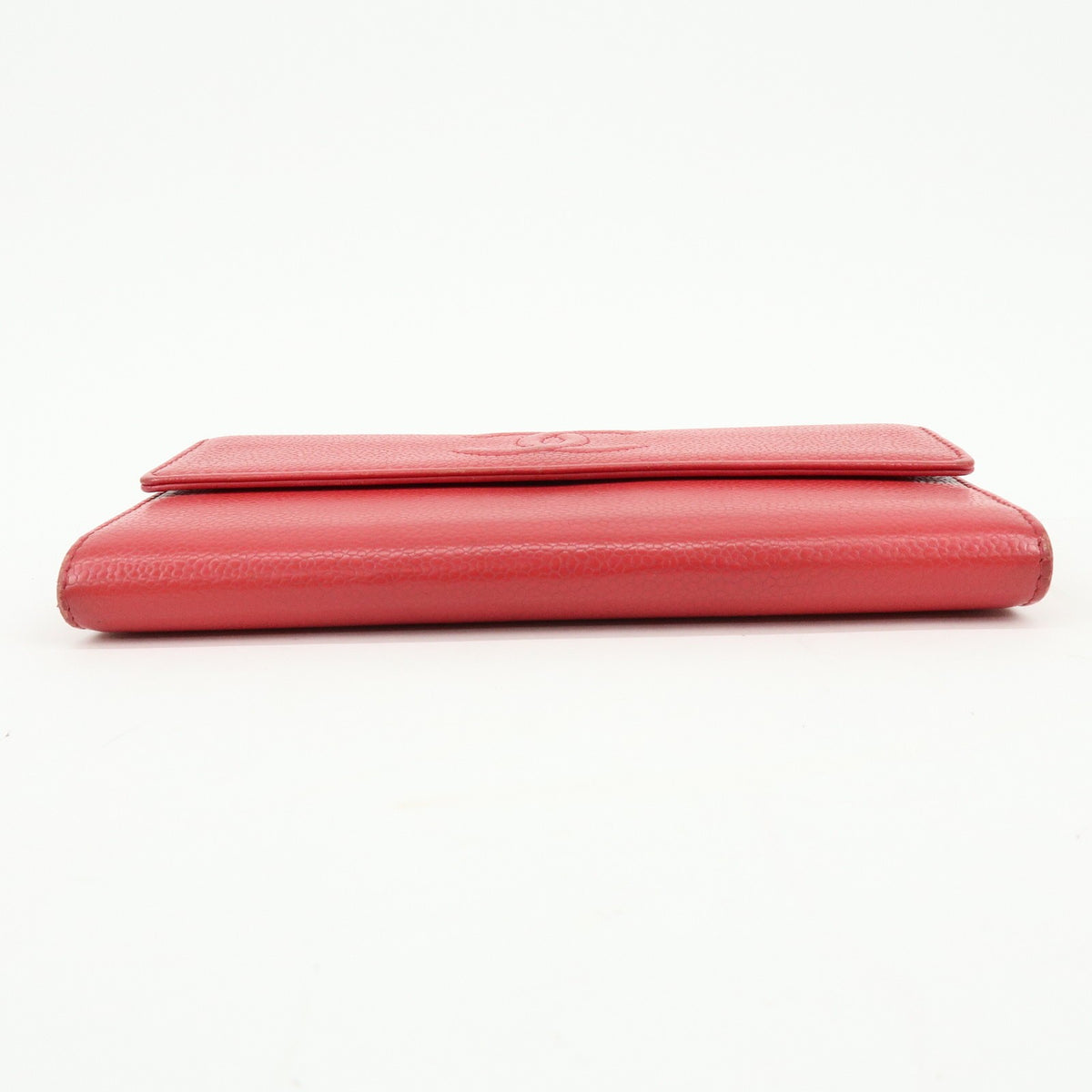 Chanel Timeless CC Flap Caviar, Red, Calfskin, Wallet