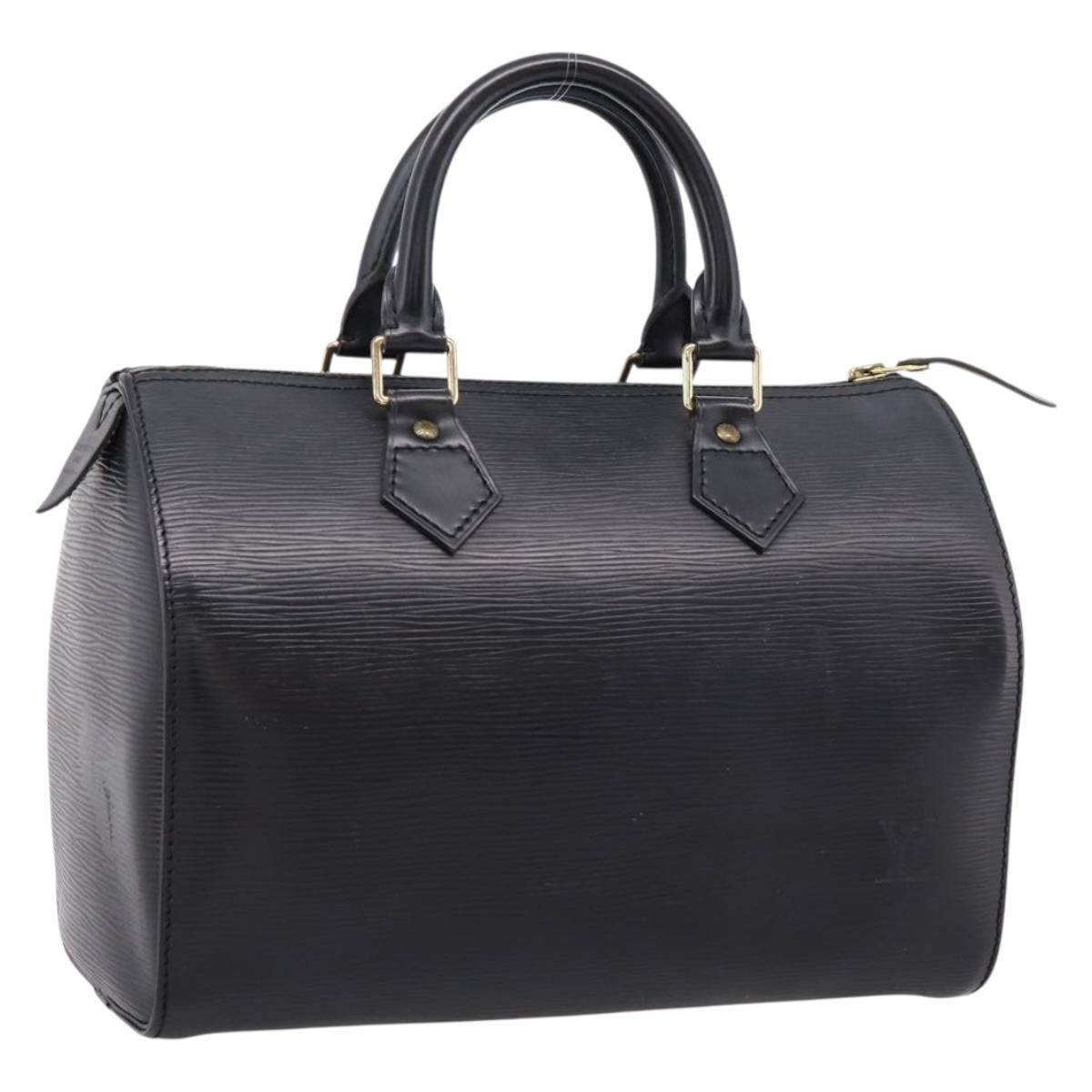 Louis Vuitton Speedy Epi Leather, Black, Leather, Handbag