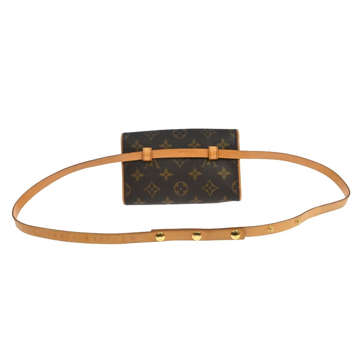 Louis Vuitton Florentine Pochette Monogram Canvas, Brown, Canvas, Clutch