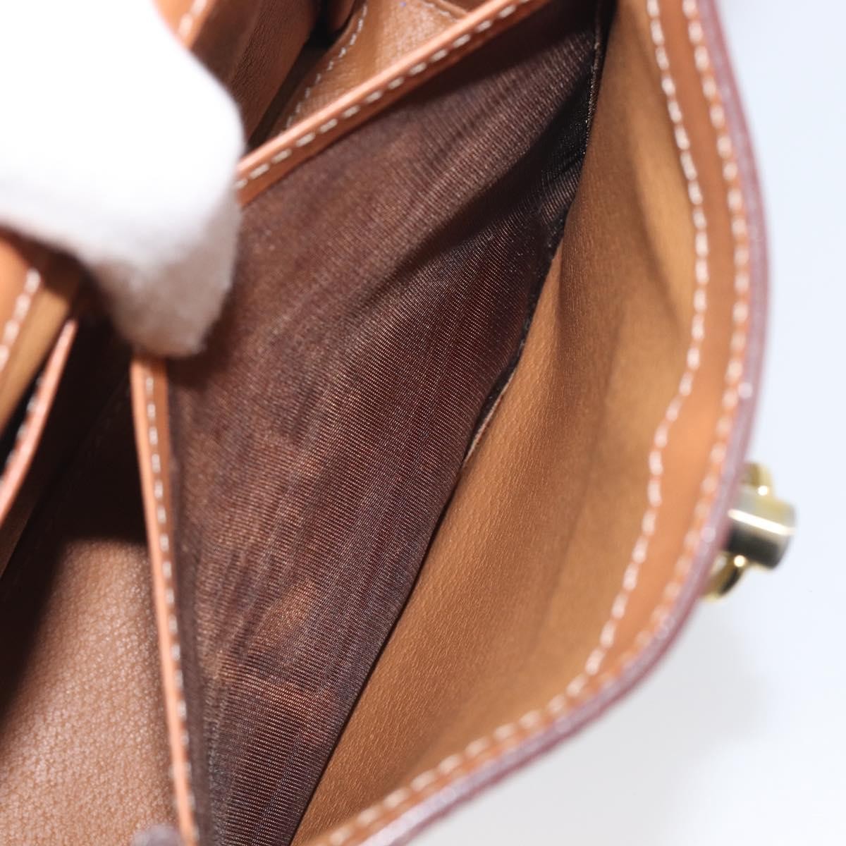 Celine Macadam Leather, Beige, Canvas, Shoulder Bag