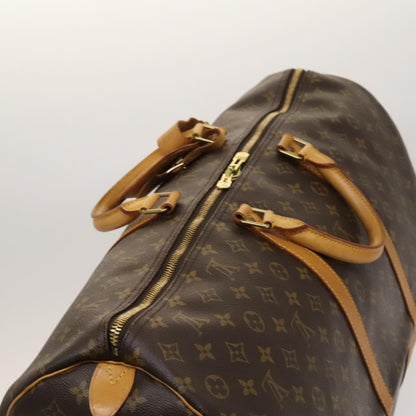 Louis Vuitton Keepall 60, Brown, Canvas, travel