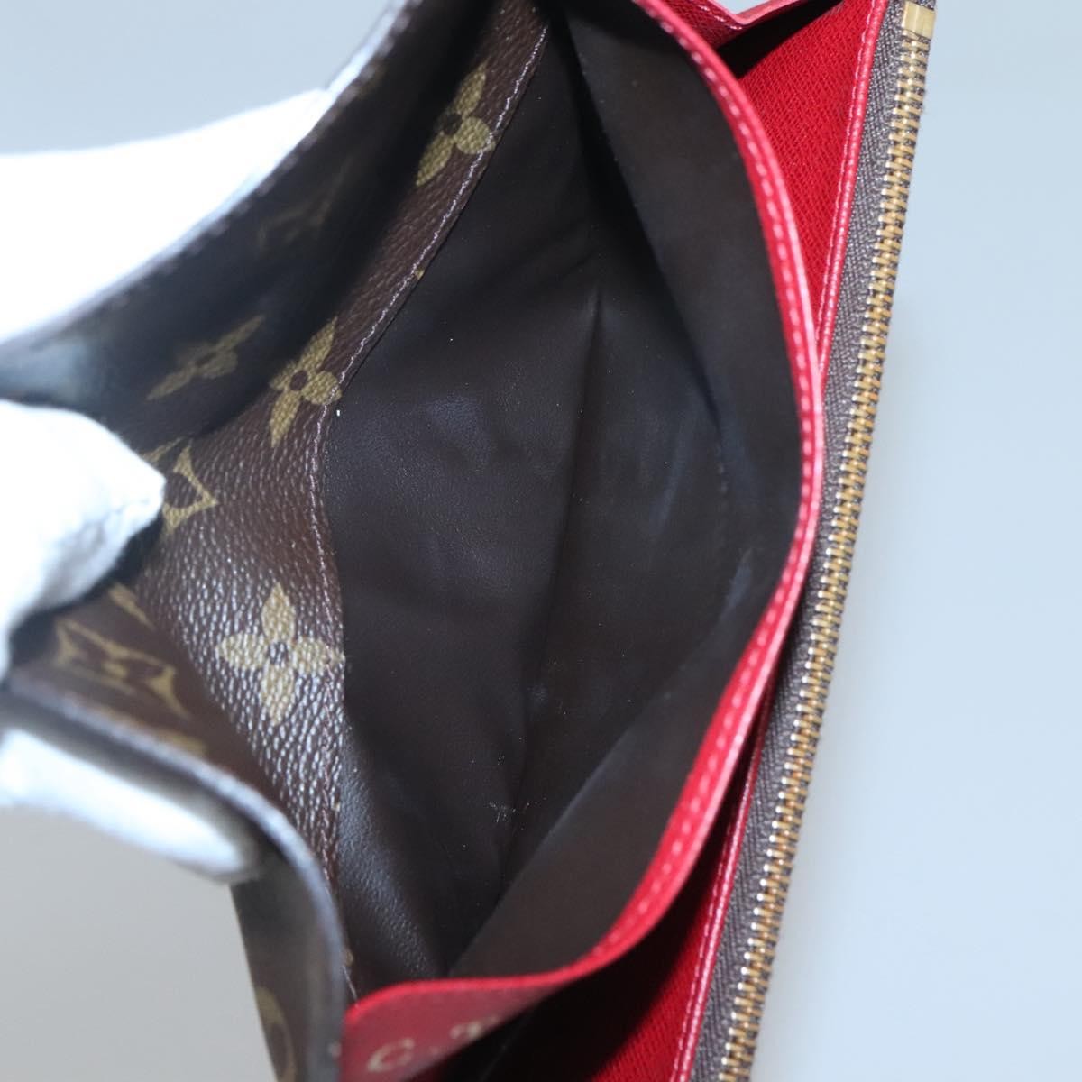Louis Vuitton Emilie Monogram Canvas, Red, Canvas, Wallet