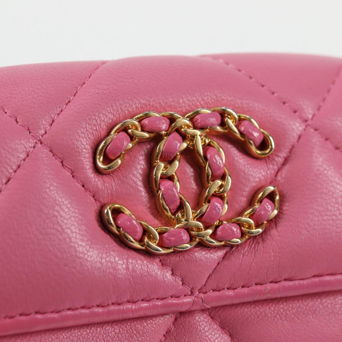 Chanel Chanel 19, Pink, Leather, wallet