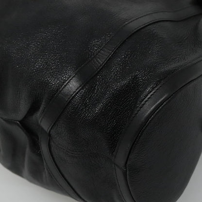Bvlgari Chandra Leather, Black, Leather, Shoulder Bag