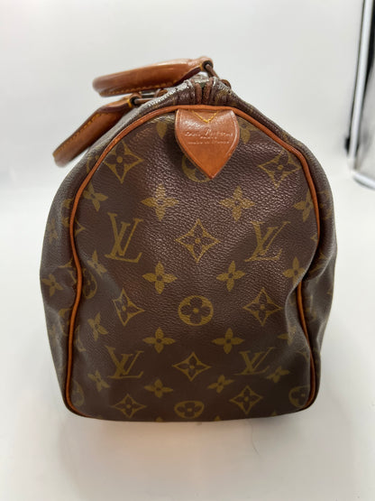 Louis Vuitton Speedy Monogram Canvas, Brown, Canvas, Handbag