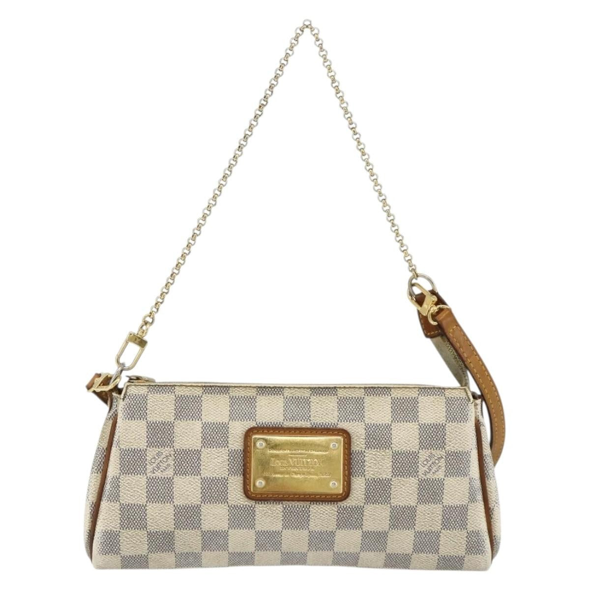 Louis Vuitton Eva Damier, Beige, Canvas, Shoulder Bag