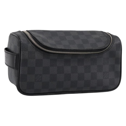 Louis Vuitton Trousse Toilette Damier Canvas, Black, Canvas, Clutch