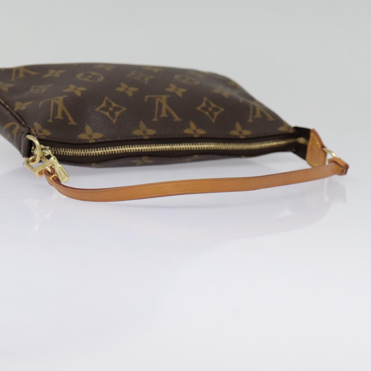 Louis Vuitton Pochette Accessoire, Brown, Canvas, clutch