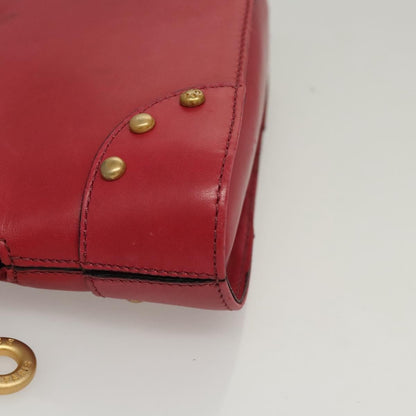 Celine Vintage Leather, Red, Leather, Shoulder Bag