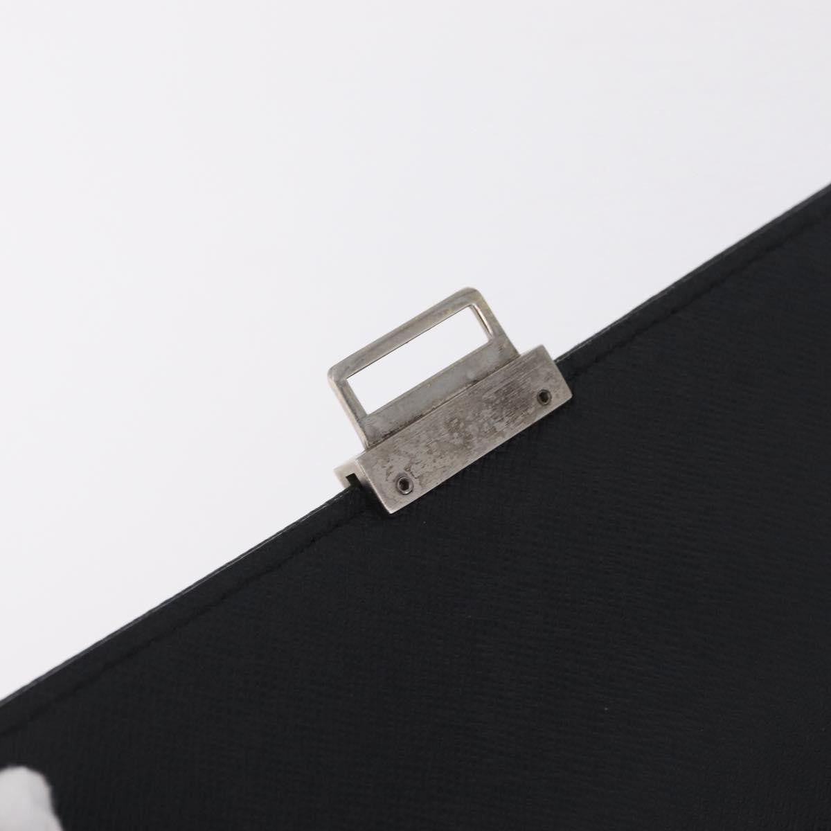 Louis Vuitton Selenga Pochette Taiga Leather, Gray, Leather, Clutch