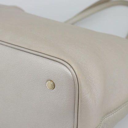 Bvlgari Vintage Leather, Gray, Leather, Tote Bag