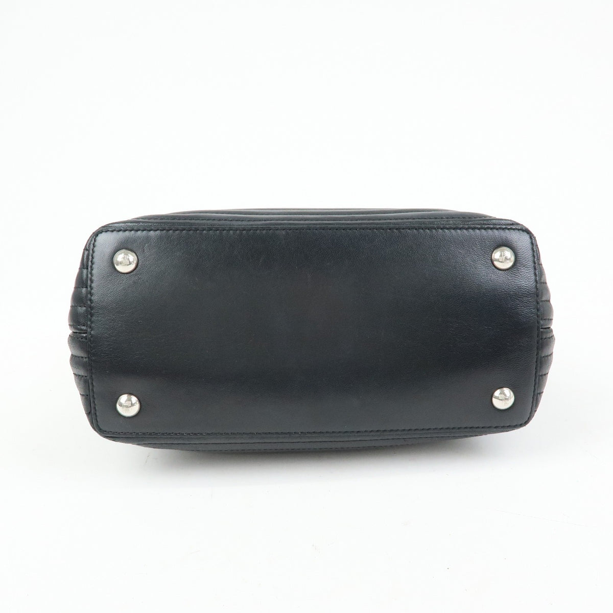 Fendi DotCom Click Quilted Leather, Black, Leather, Shoulder Bag