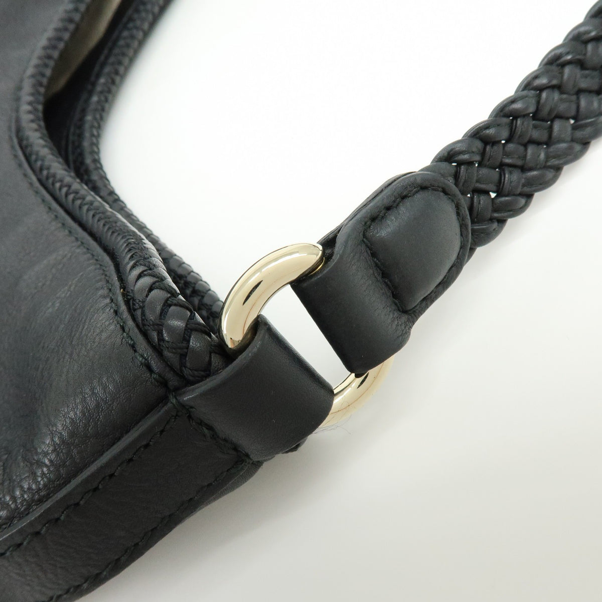 Gucci Marrakech Hobo Leather, Black, Leather, Shoulder Bag