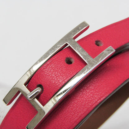 Hermes Hapi 3 Leather with Metal, Pink, Leather, Bracelet