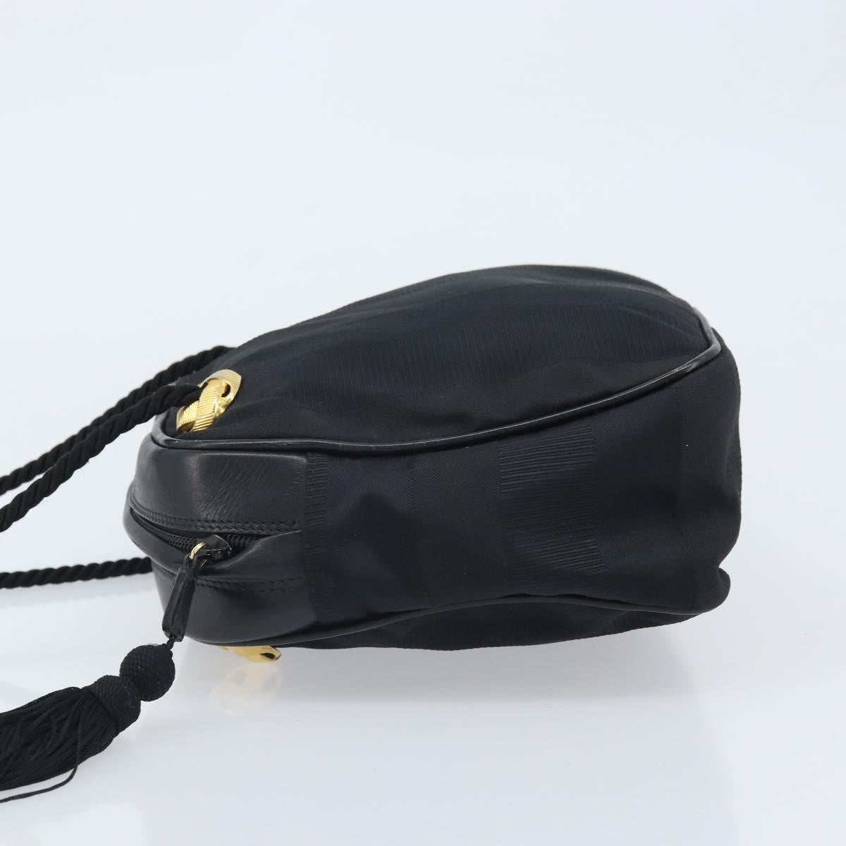Salvatore Ferragamo Vintage Canvas, Black, Canvas, Shoulder Bag