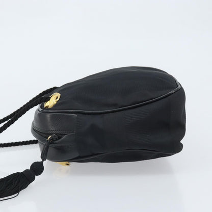 Salvatore Ferragamo Vintage Canvas, Black, Canvas, Shoulder Bag
