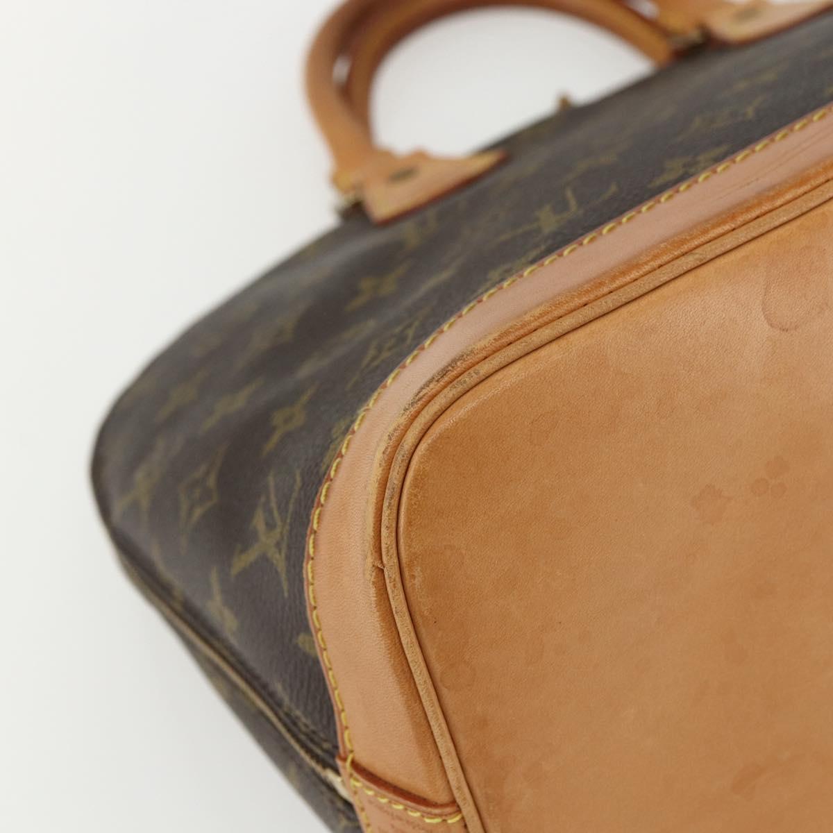 Louis Vuitton Alma Handbag Monogram Canvas, BROWN, CANVAS, Handbag