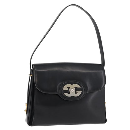Gucci Shoulder Leather, Black, Leather, Shoulder Bag