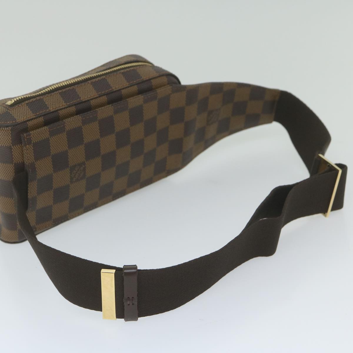 Louis Vuitton Geronimo, Brown, Canvas, shoulder