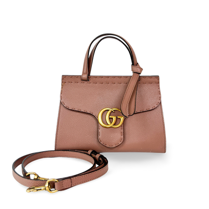 Gucci GG Marmont Zip Matelasse Leather, Pink, Other, Tote Bag