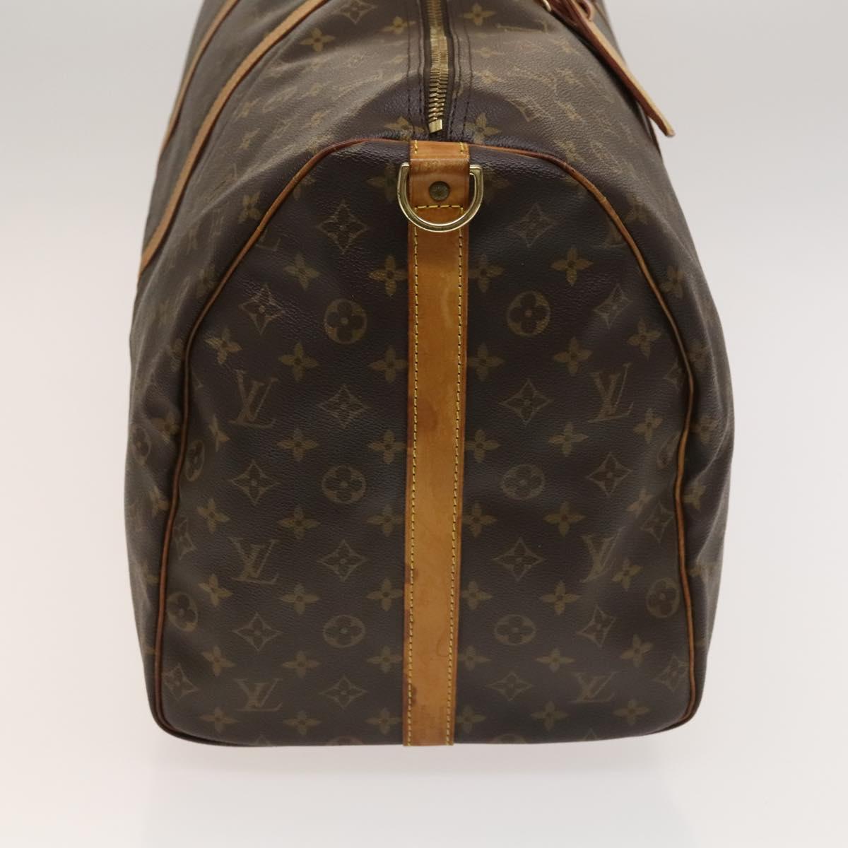 Louis Vuitton Keepall Bandoulière 60, Brown, Canvas, travel