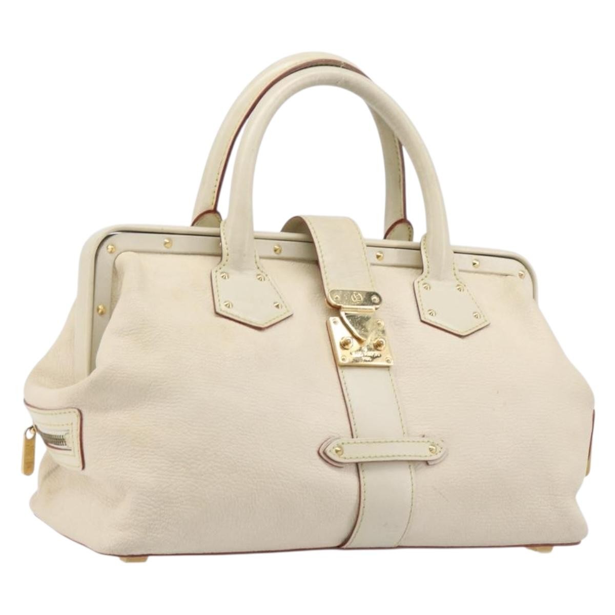 Louis Vuitton Suhali L'Ingenieux Leather, White, Leather, Handbag