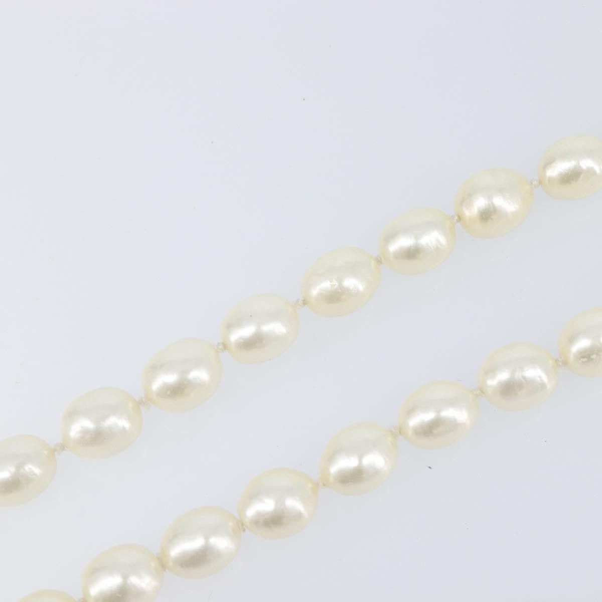 Chanel CC Pearl Metal and Pearls, White, Pearl, Necklace